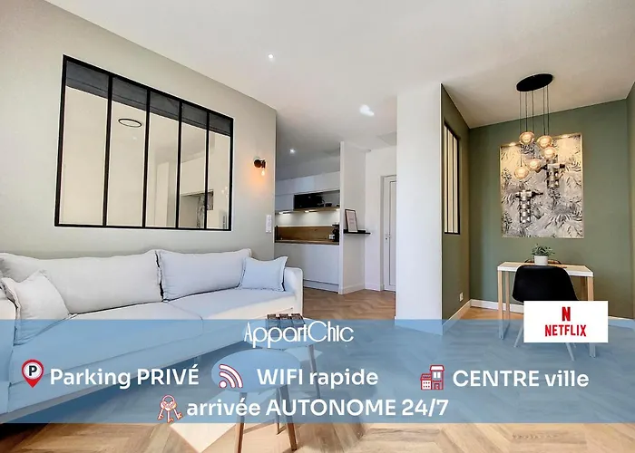 Appartchic - Appartement Standing - Plein Centre & Parking Prive